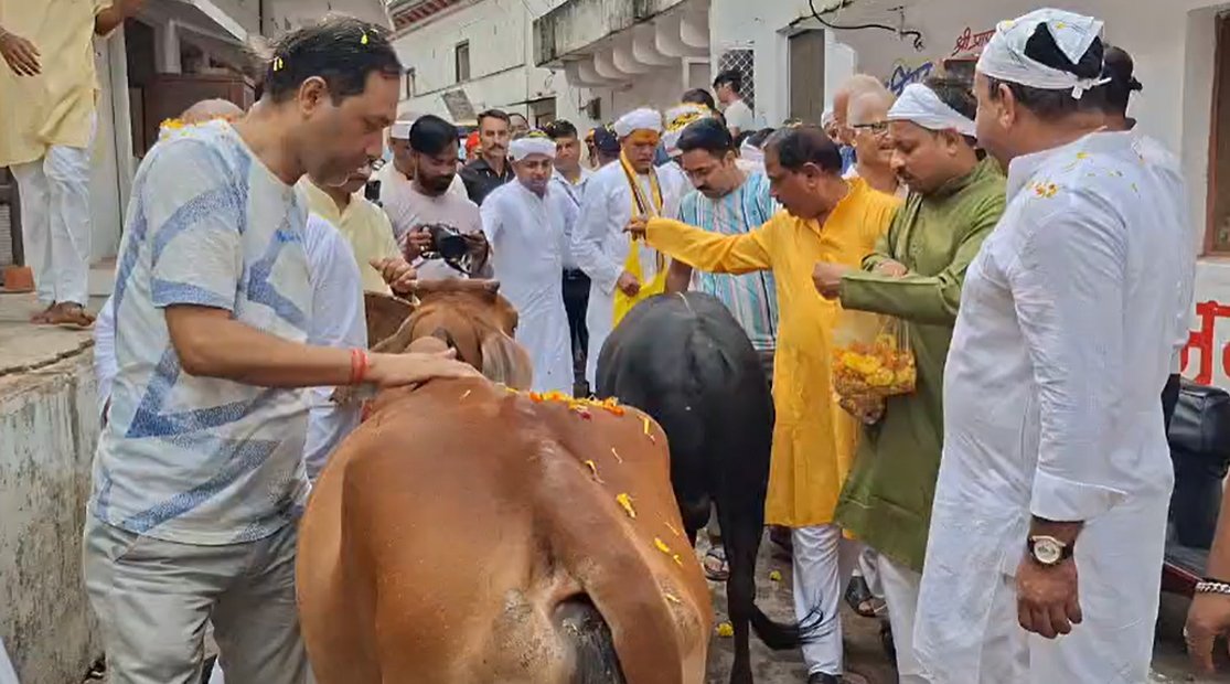 पन्ना में गौसेवा का महा शंखनाद, रावतपुरा सरकार के सानिध्य में निकली भव्य बाइक रैली, एक रोटी गाय के नाम" संकल्प से गूंजी धर्मनगरी