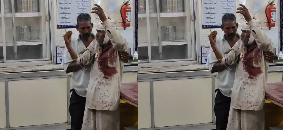 मंदसौर जिला अस्पताल की बदहाल व्यवस्था, ड्रिप लेकर दर्द से तड़पता रहा मरीज