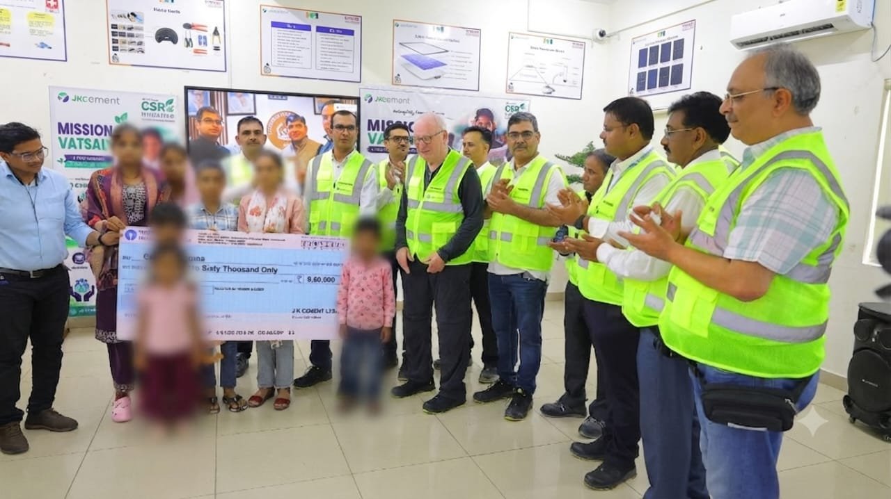 अनाथ और वंचित बच्चों के सुनहरे भविष्य की नई भोर, जेके सीमेंट CSR ने 'मिशन वात्सल्य' के तहत दी 9.60 लाख की बड़ी सहायता
