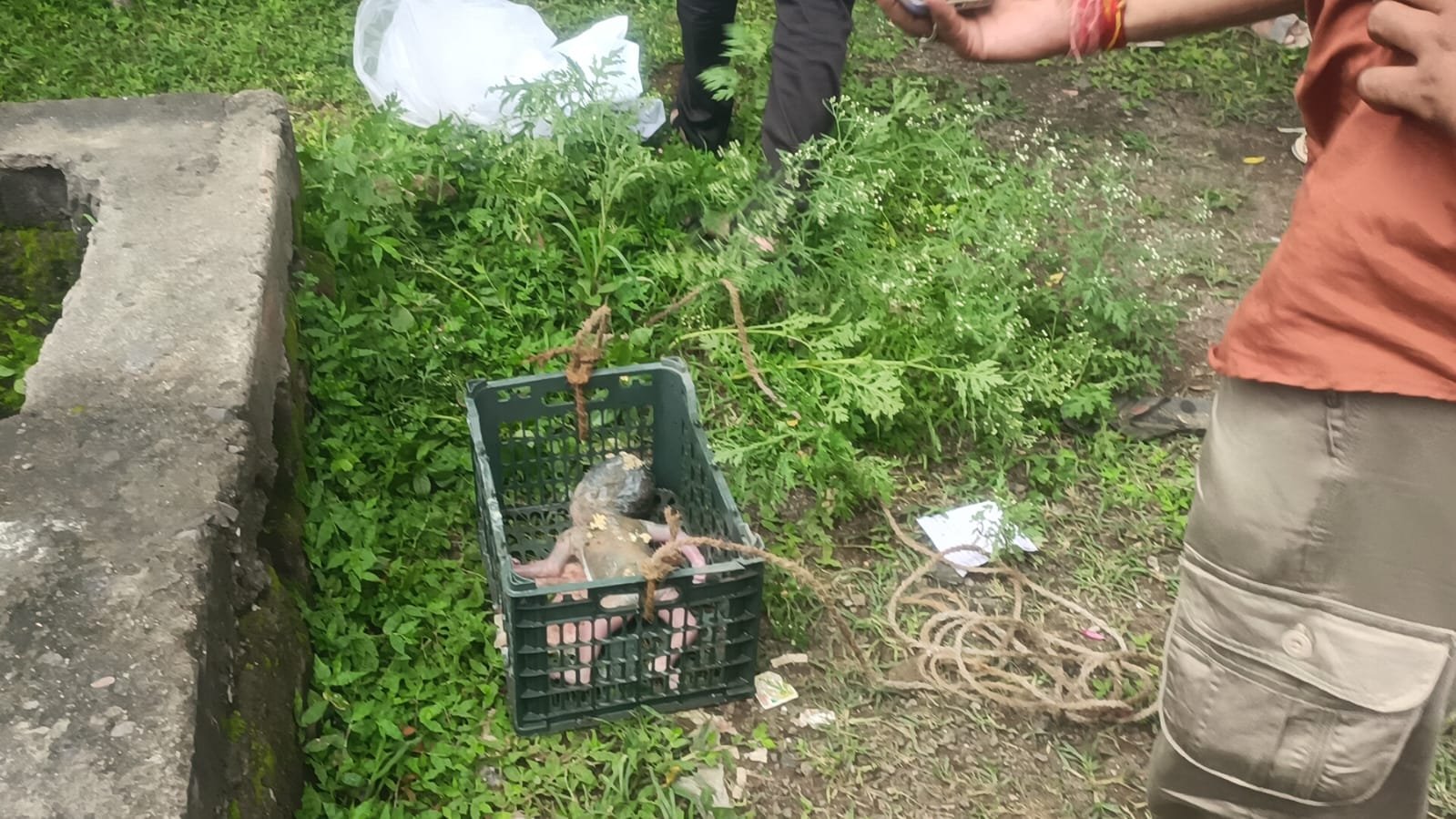खाली प्लॉट के 10 फीट गहरे सेप्टिक टैंक में मिला भ्रूण! फूल फेंकने गए 12 साल के बच्चे ने देखा